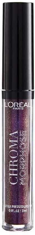 L'Oreal Paris Chroma Morphose Glitter-Pressed Lipstick 04 Deep Venom