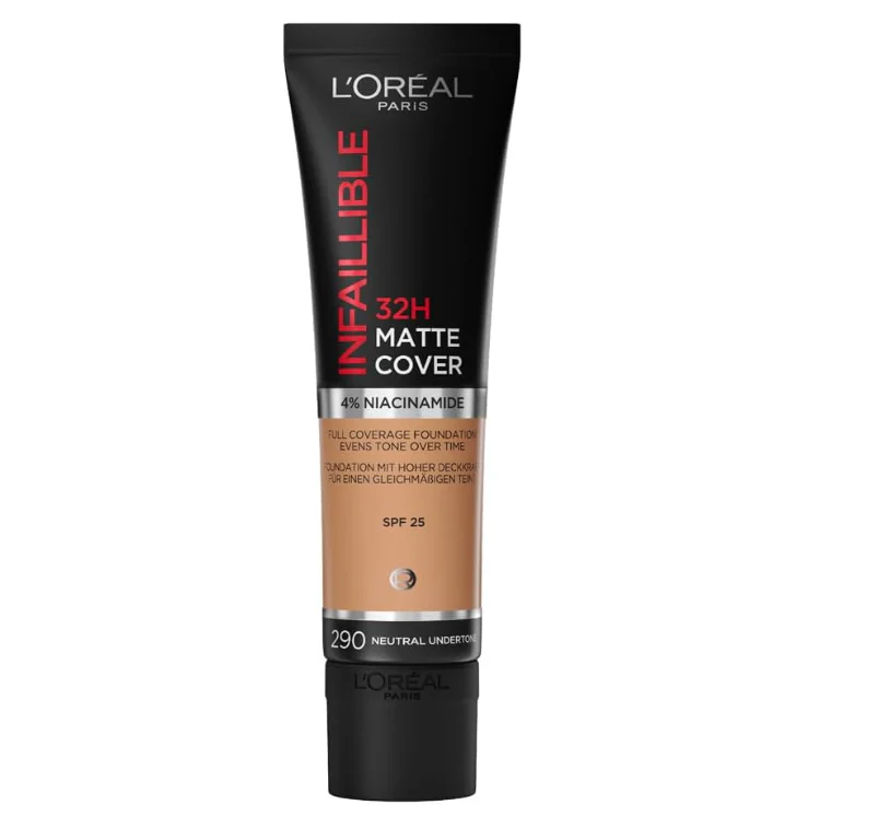 L'Oreal Paris Infallible 32HR Matte Cover Foundation 290 Neutral Undertone