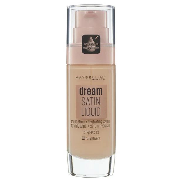 Maybelline Dream Satin Liquid Foundation 01 Natural Ivory