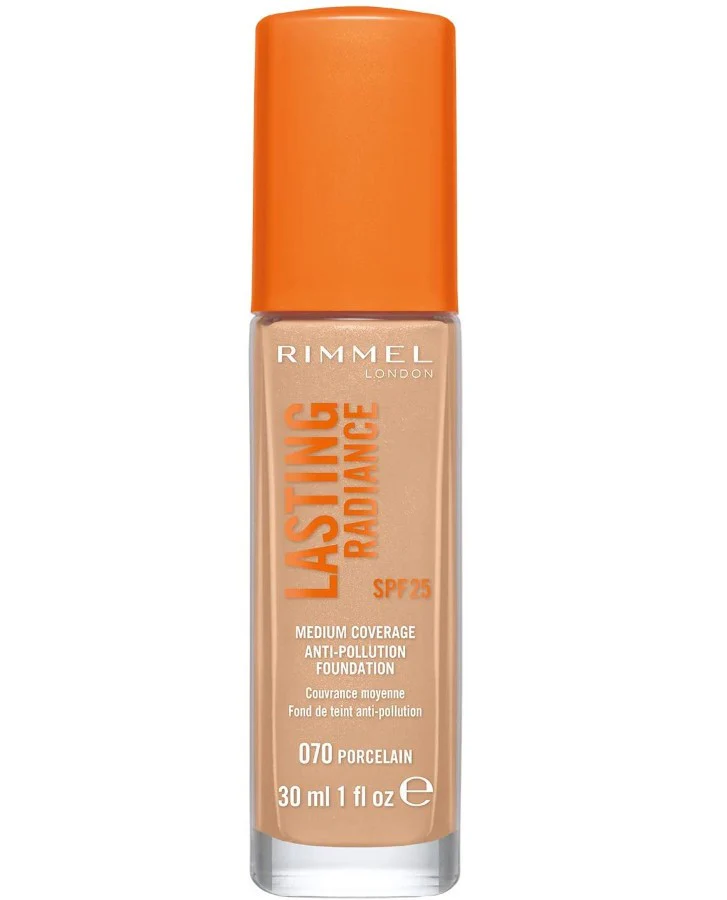 Rimmel Lasting Radiance Anti Pollution Foundation 070 Porcelain - Image 2