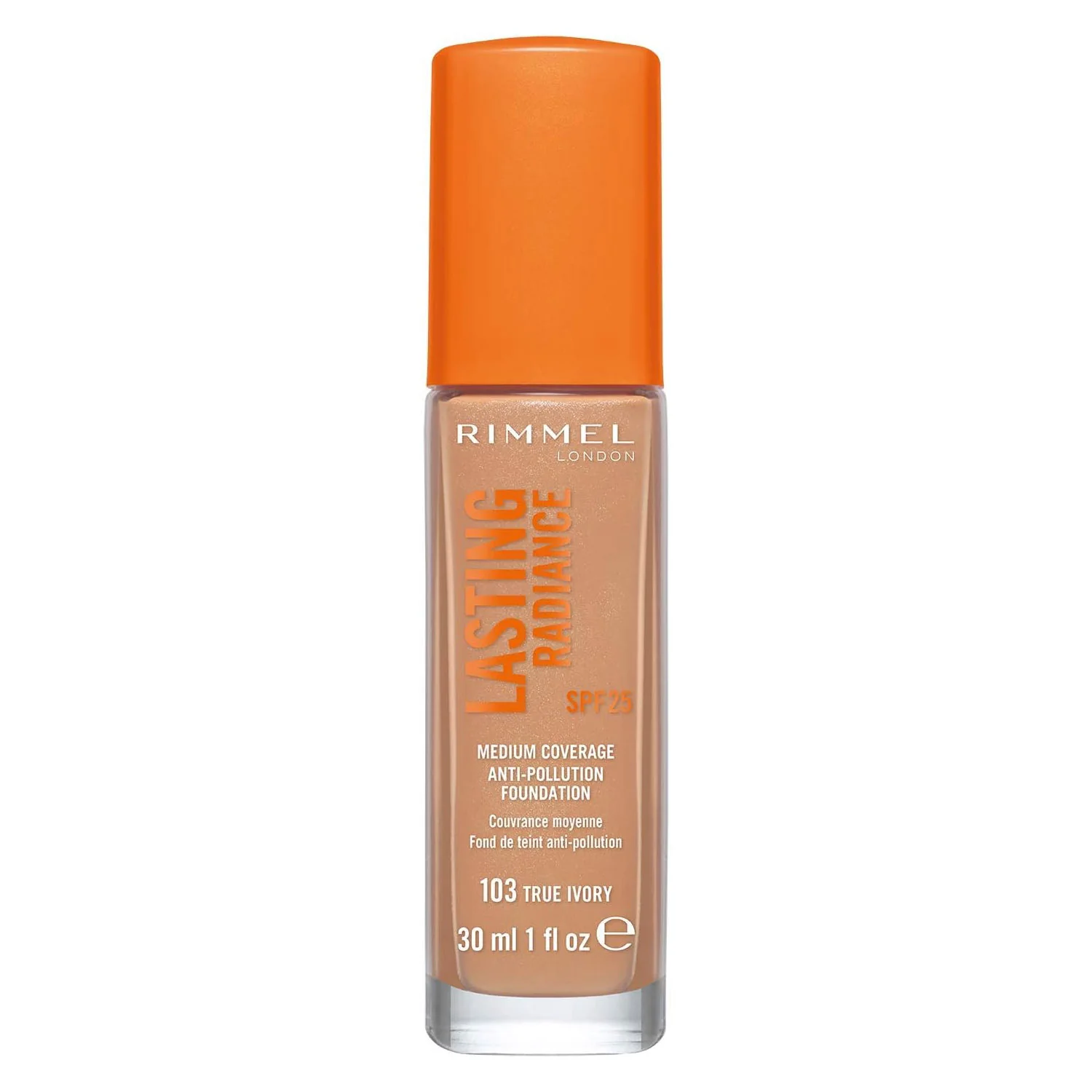 Rimmel London Lasting Radiance Anti Pollution Foundation 103 True Ivory