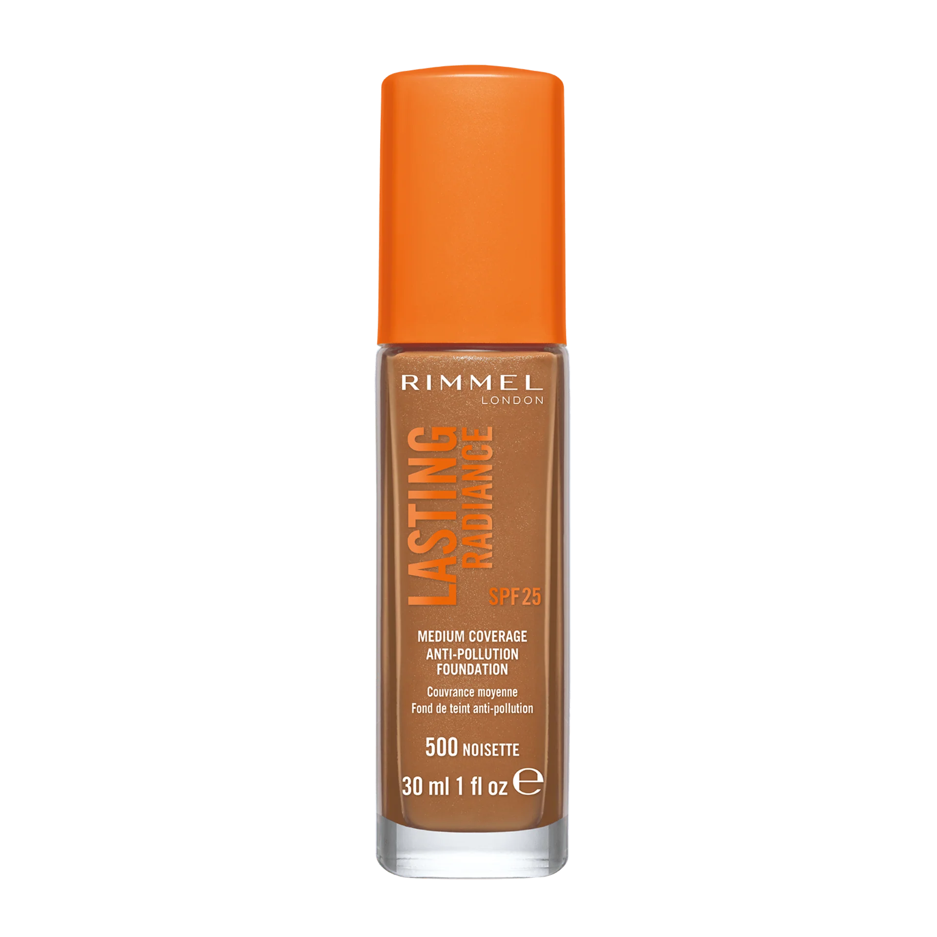Rimmel Lasting Radiance SPF25 Anti Pollution Foundation 500 Noisette