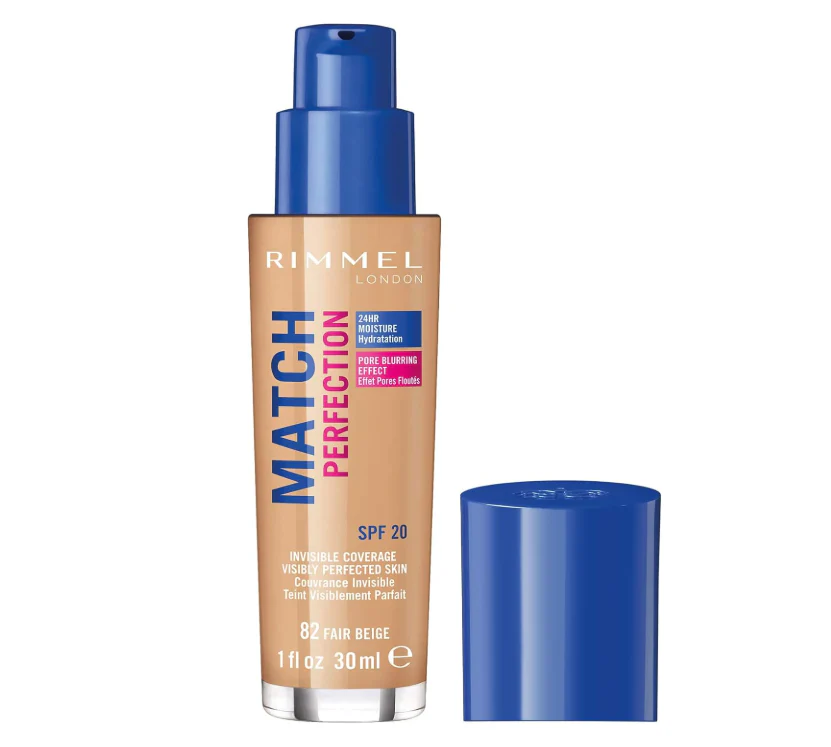 Rimmel London Match Perfection 24HR Foundation 82 Fair Beige
