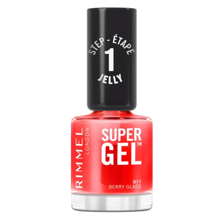 Rimmel London Super Gel Jelly Nail Polish 011 Berry Glace